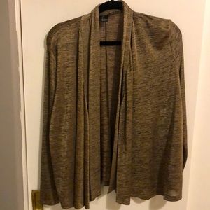 H&M Shiny Bronze and Black long sleeve cardigan sweater jacket. Size Large
